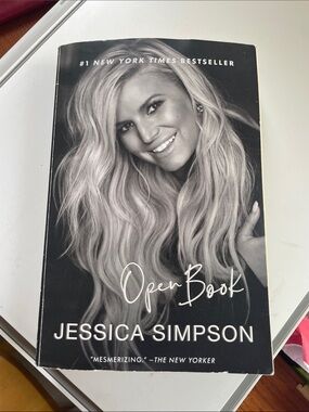Jessica Simpson Open Book - Black & White Cover